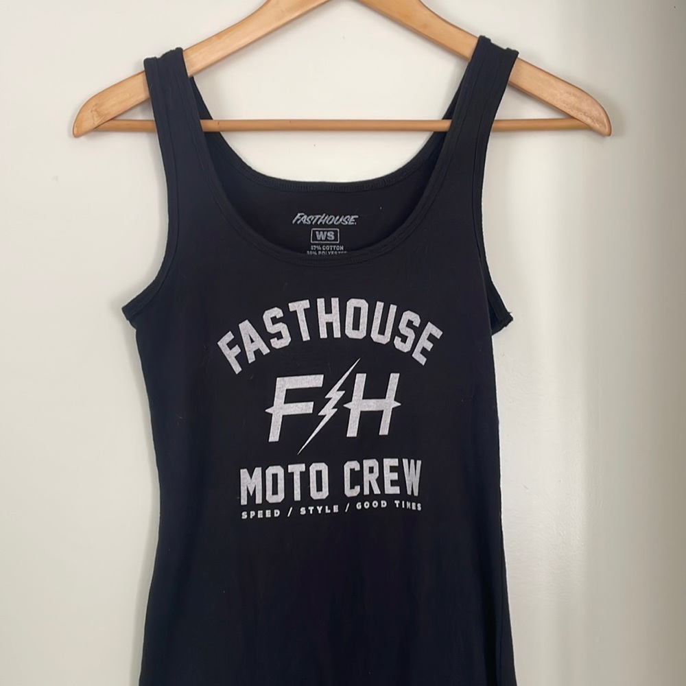 Womens fast house black tank